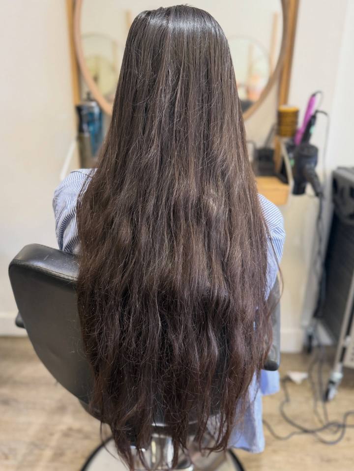 Stylist working with a client