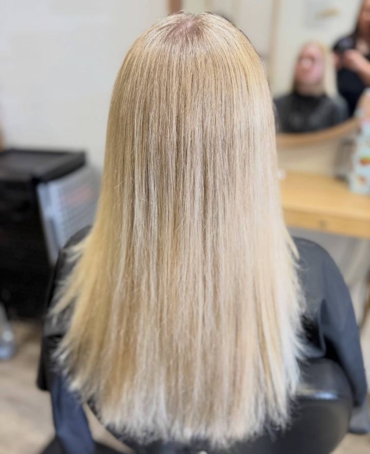 Soft blonde colour